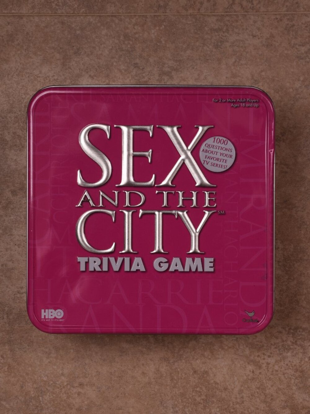 Vintage Sex and the City Trivia Game (2004) – Pink Collectible Metal Tin, HBO